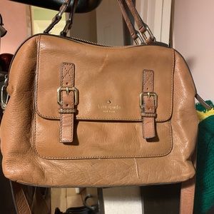 Kate Spade brown saddle cross over bag